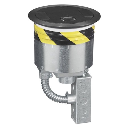 Hubbell Wiring Device-Kellems Recessed 8" Series, Kit S1R8PTZZ3BLK